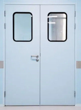 comprare Porta d' oscillazione in camera bianca in acciaio galvanizzato dipinto, porta della stanza di isolamento sanitario online manufacture