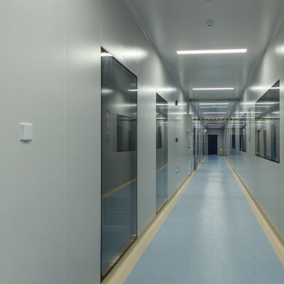 comprare GMP Superficie liscia Sala pulita Vetro temperato Finestra con telaio in alluminio online manufacture
