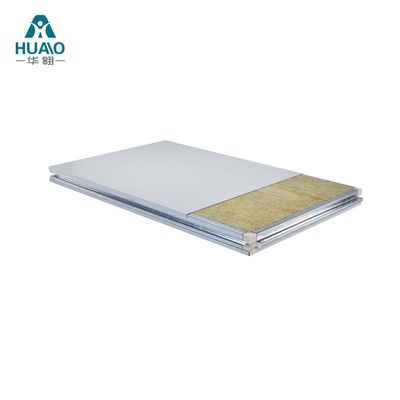 comprare Manifattura in sala pulita pannello sandwich in lana di roccia ignifuge 50mm 75mm 100mm spessore online manufacture
