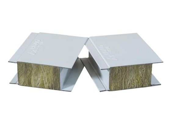 comprare Protesi antincendio Conservazione del calore Isolamento acustico Pannello sandwich di lana di roccia Parete e soffitto Foglio di lana di roccia Pannelli di stanza pulita online manufacture