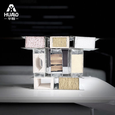 comprare pannelli sandwich per pareti Rockwool 50Mm metallo vetro lana Mgo pannelli sandwich per pareti pannello camera pulita online manufacture