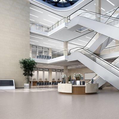 Commercial Shopping Mall Pvc Flooring Roll Impermeabile Pavimenti in vinile omogenei