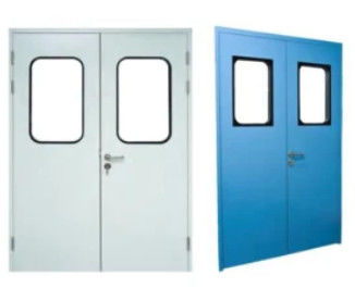 Sala pulita modulare doppia porta con ferro galvanizzato o materiale in acciaio inossidabile 304