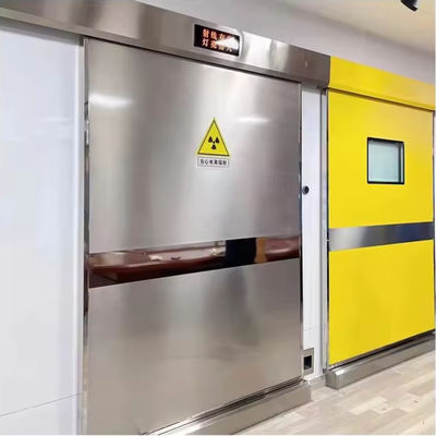 Ospedale CT Camera a raggi X Porta di piombo rivestita di piombo Porta blindata Porta scorrevole automatica